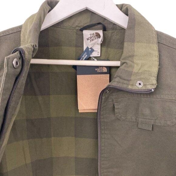 The North Face Contrast Plaid Hunter Green Jacket - Picture 5 of 6